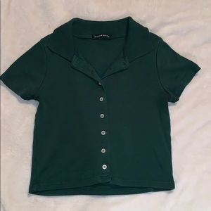 Brandy Melville Cropped Button Up